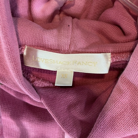 LoveShackFancy Pink Hoodie JacketA0482 - Picture 3 of 4